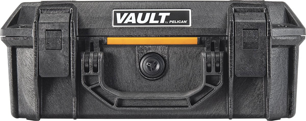 Pelican Protective Case Black Pelican V200 Vault Medium Pistol Case