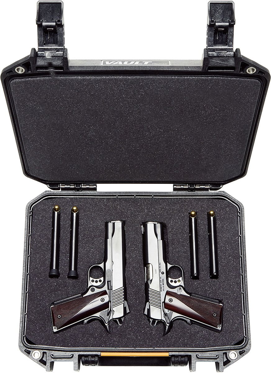 Pelican Protective Case Black Pelican V200 Vault Medium Pistol Case