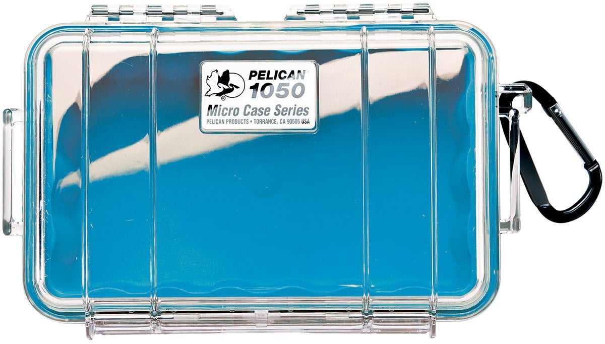 Pelican Protective Case Blue/Clear Pelican 1050 Micro Case