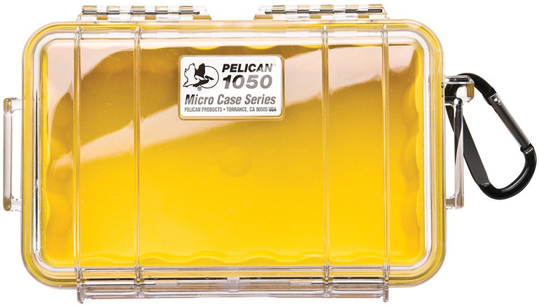 Pelican Protective Case Yellow/Clear Pelican 1050 Micro Case