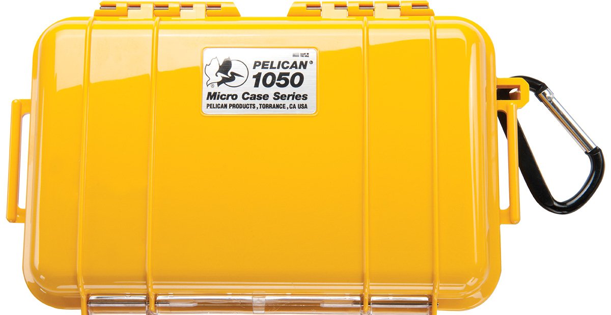Pelican Protective Case Yellow Pelican 1050 Micro Case