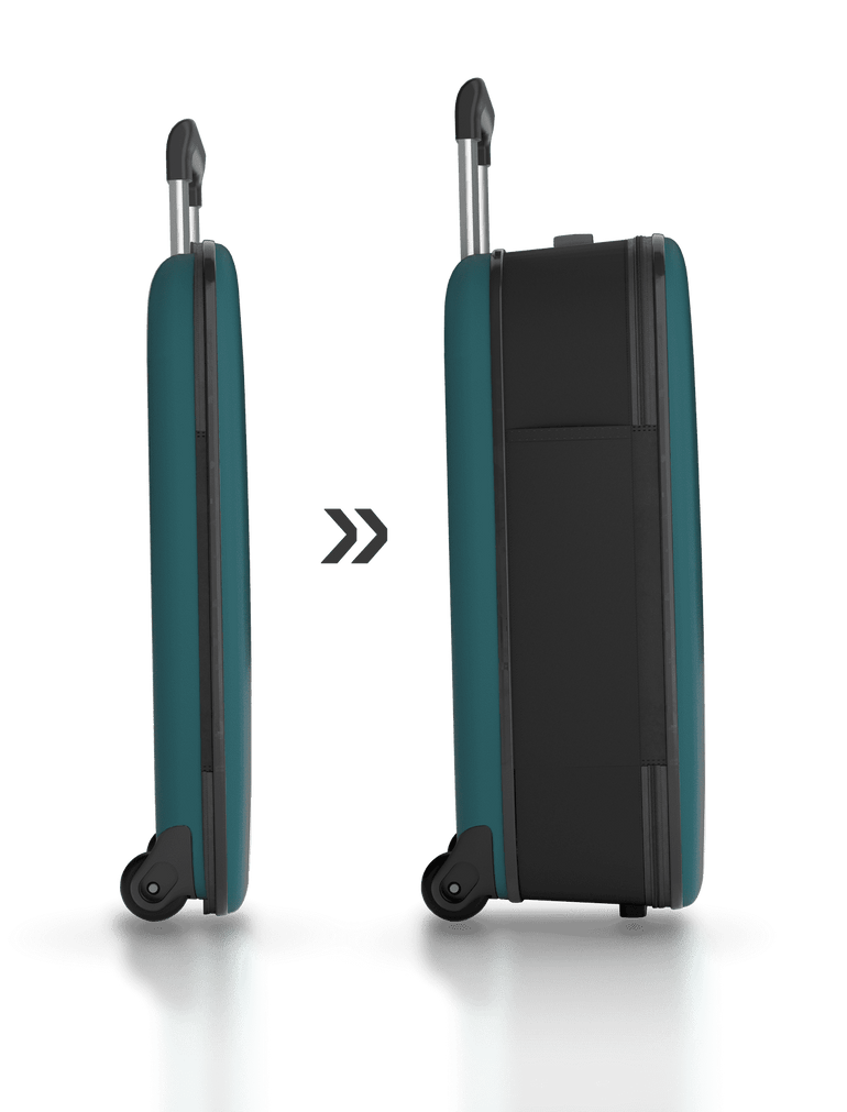 Rollink Luggage Deep Lagoon Rollink Flex Vega Carry-On Collapsible Luggage