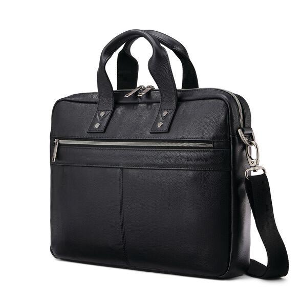 Samsonite Briefcases Black Samsonite Classic Leather Slim Brief