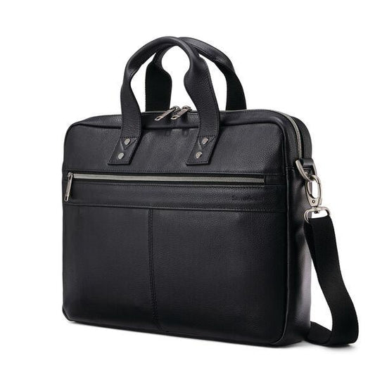 Samsonite Briefcases Black Samsonite Classic Leather Slim Brief