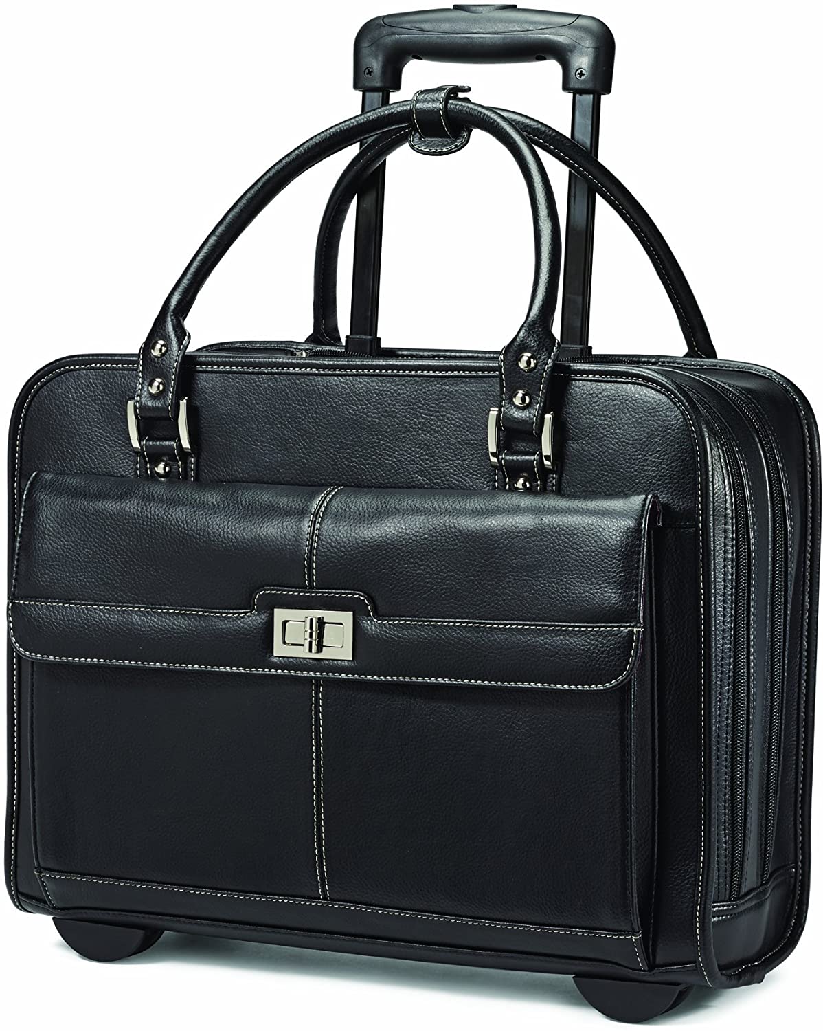 Samsonite BRIEFCASES ON WHEELS Black Samsonite Ladies 15.6" Laptop Wheeled Mobile Office Case