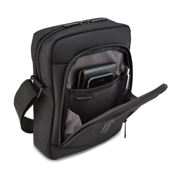Samsonite Cross-Body Bag Black Samsonite Classic NXT Vertical Tablet With RFID