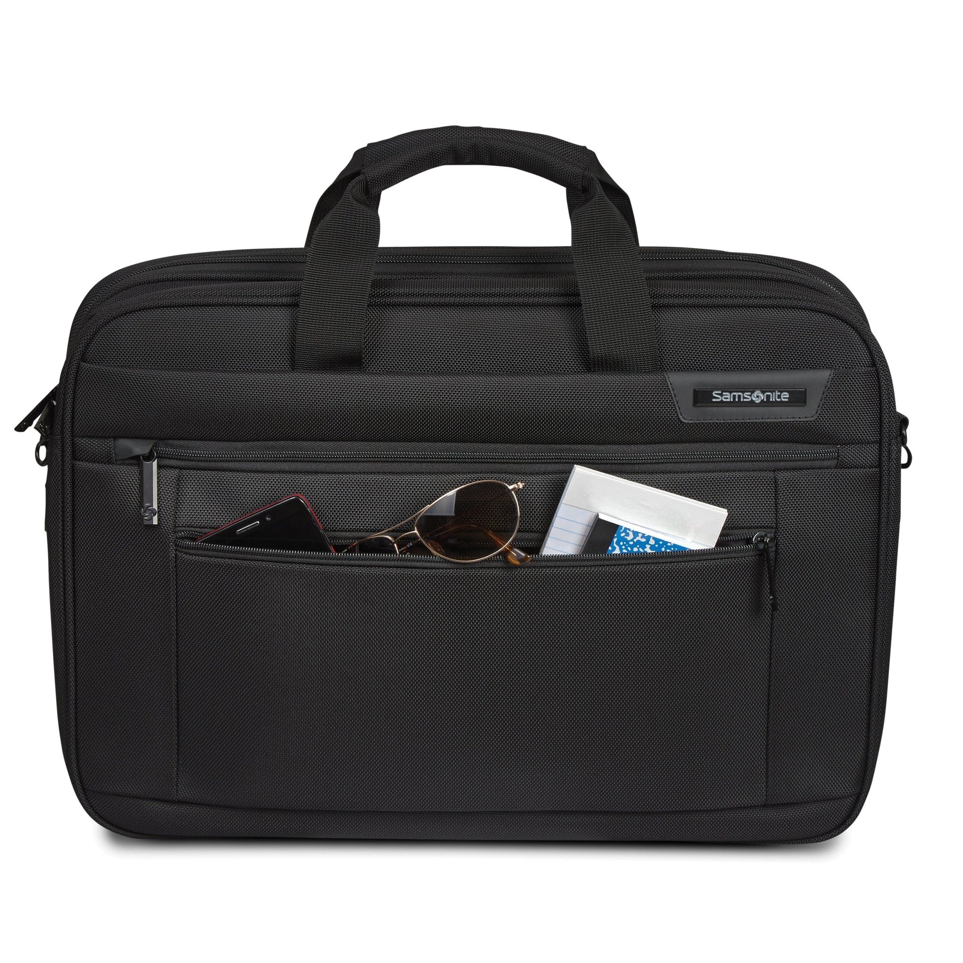 Samsonite Laptop Briefcase Black Samsonite Classic NXT 2 Gusset Briefcase