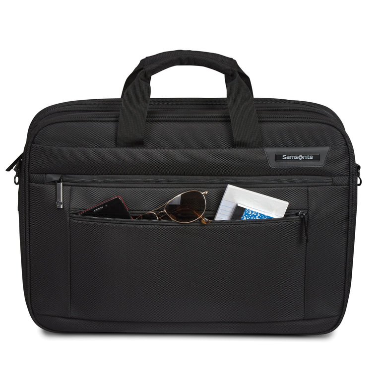 Samsonite Laptop Briefcase Black Samsonite Classic NXT 2 Gusset Briefcase