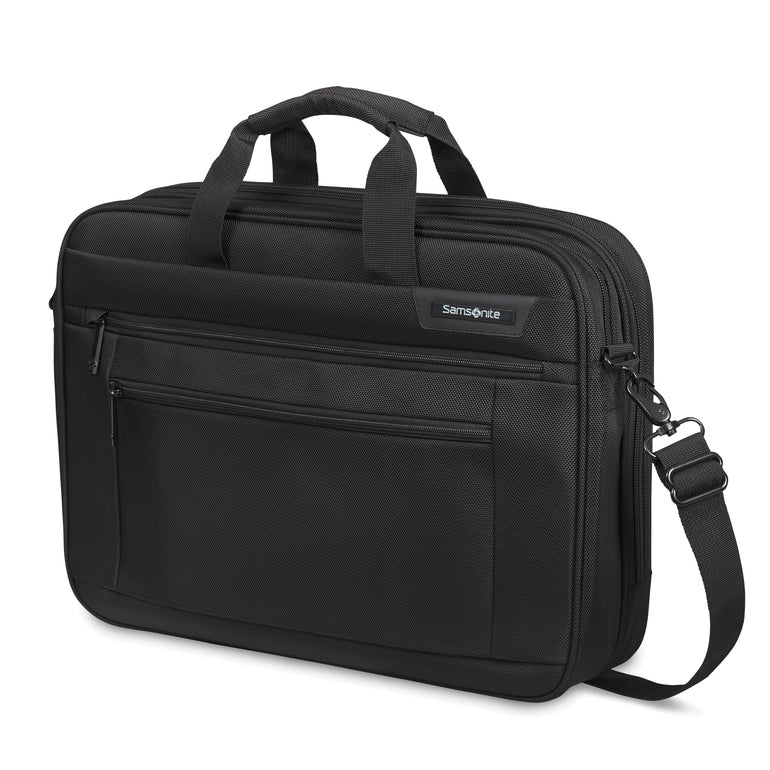 Samsonite Laptop Briefcase Black Samsonite Classic NXT 2 Gusset Briefcase