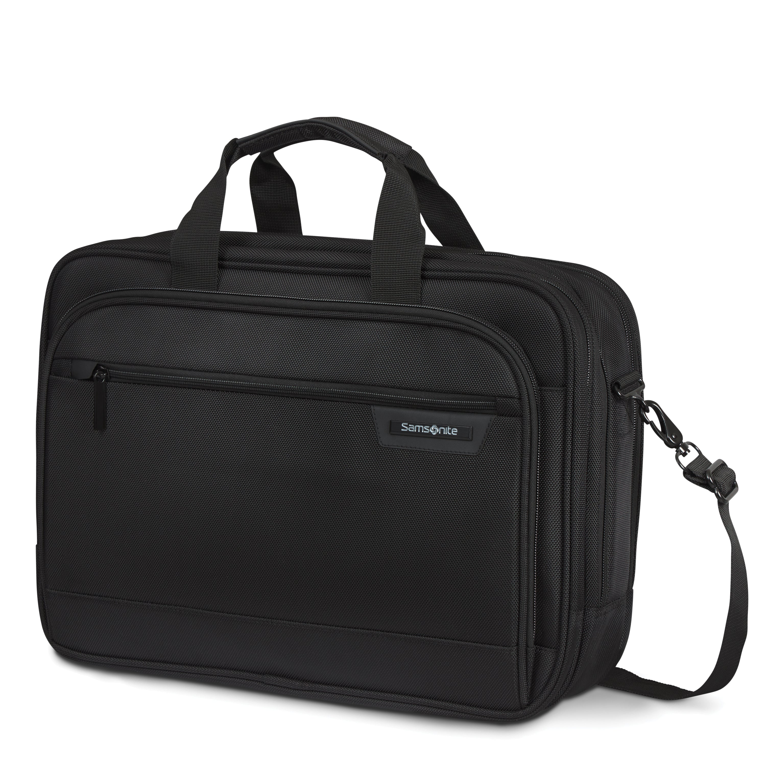 Samsonite Laptop Briefcase Black Samsonite Classic NXT 3 Gusset Briefcase