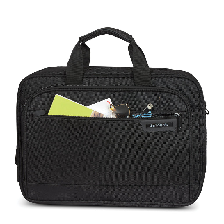 Samsonite Laptop Briefcase Black Samsonite Classic NXT 3 Gusset Briefcase