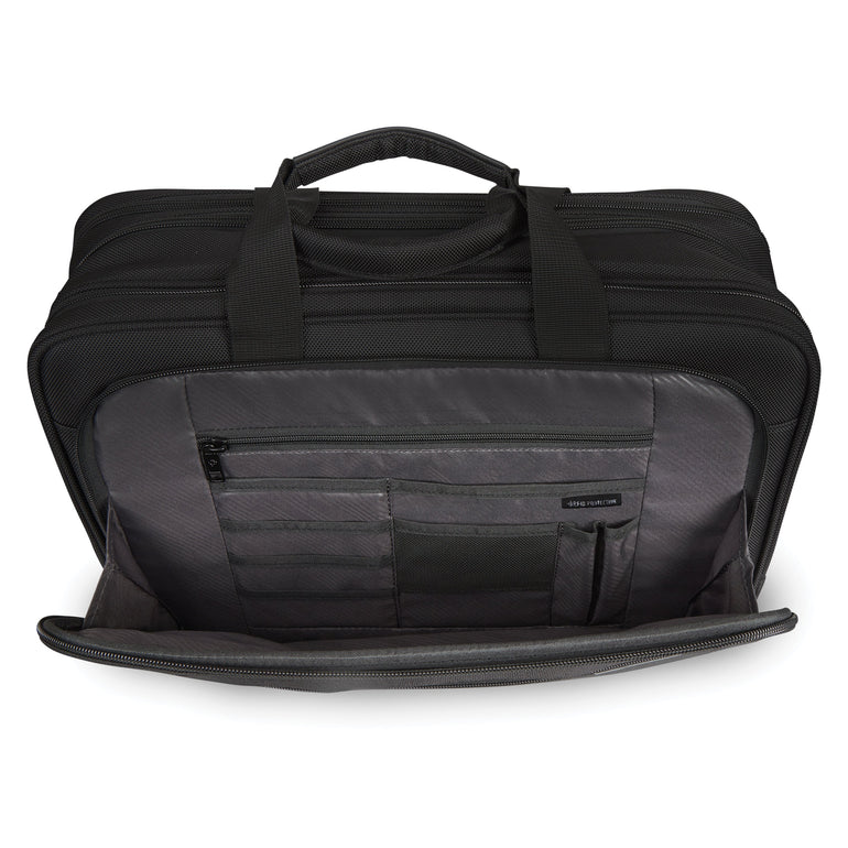 Samsonite Laptop Briefcase Black Samsonite Classic NXT 3 Gusset Briefcase