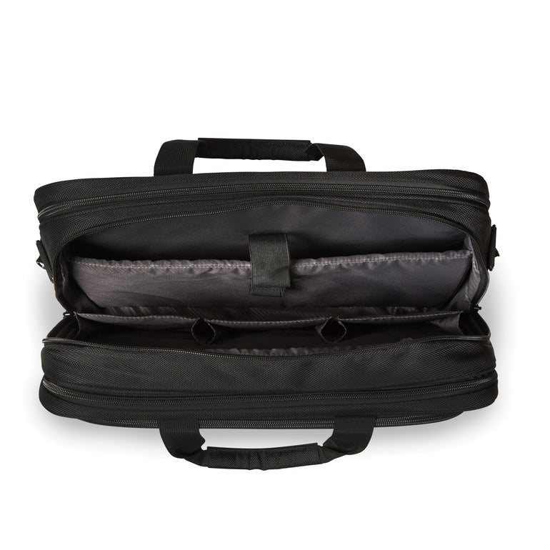 Samsonite Laptop Briefcase Black Samsonite Classic NXT 3 Gusset Briefcase
