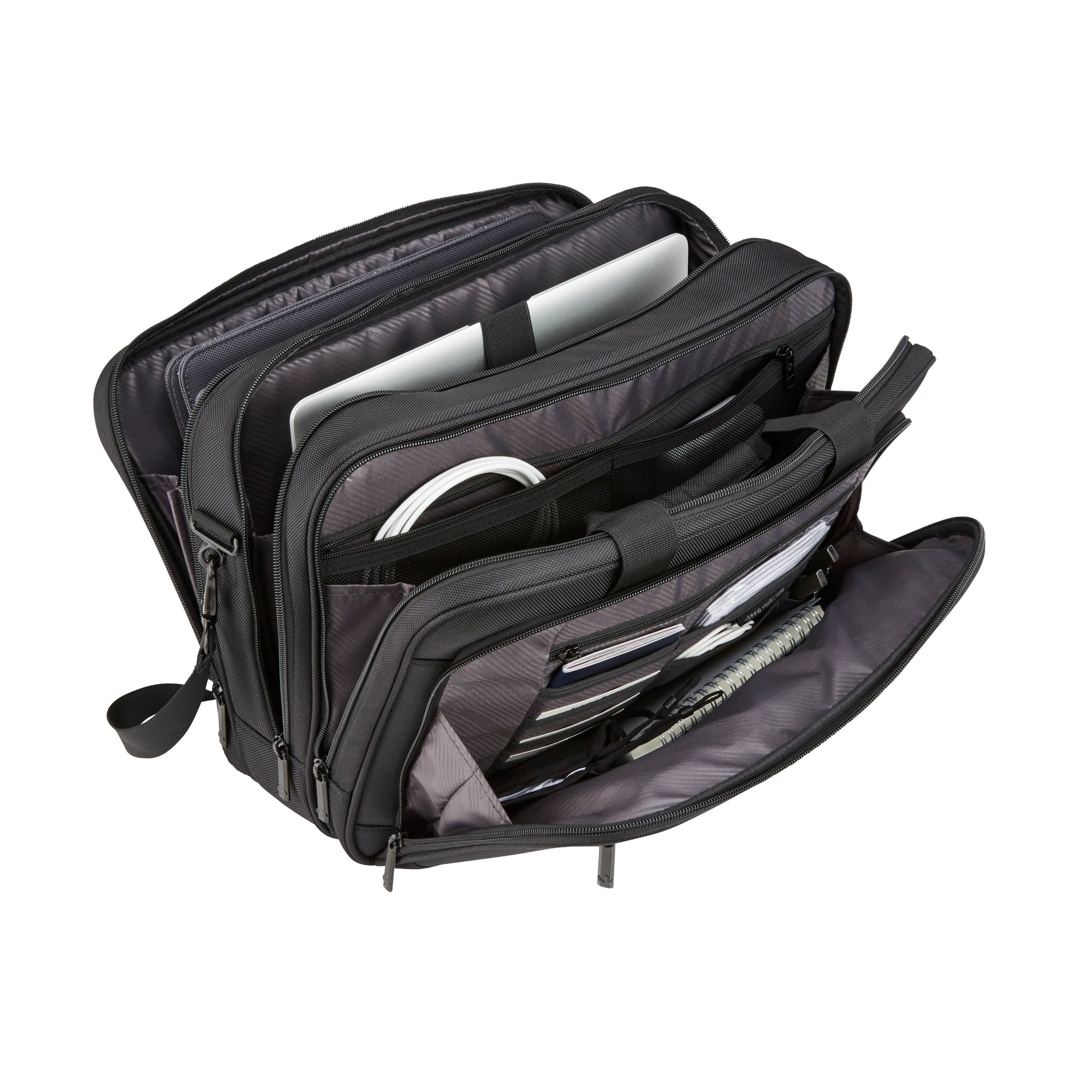 Samsonite Laptop Briefcase Black Samsonite Classic NXT 3 Gusset Briefcase
