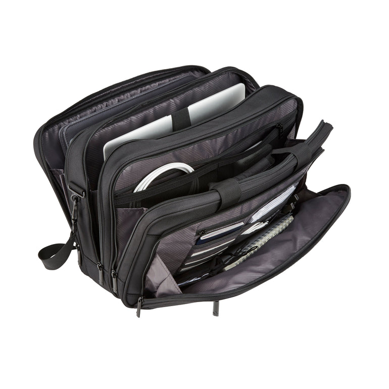 Samsonite Laptop Briefcase Black Samsonite Classic NXT 3 Gusset Briefcase
