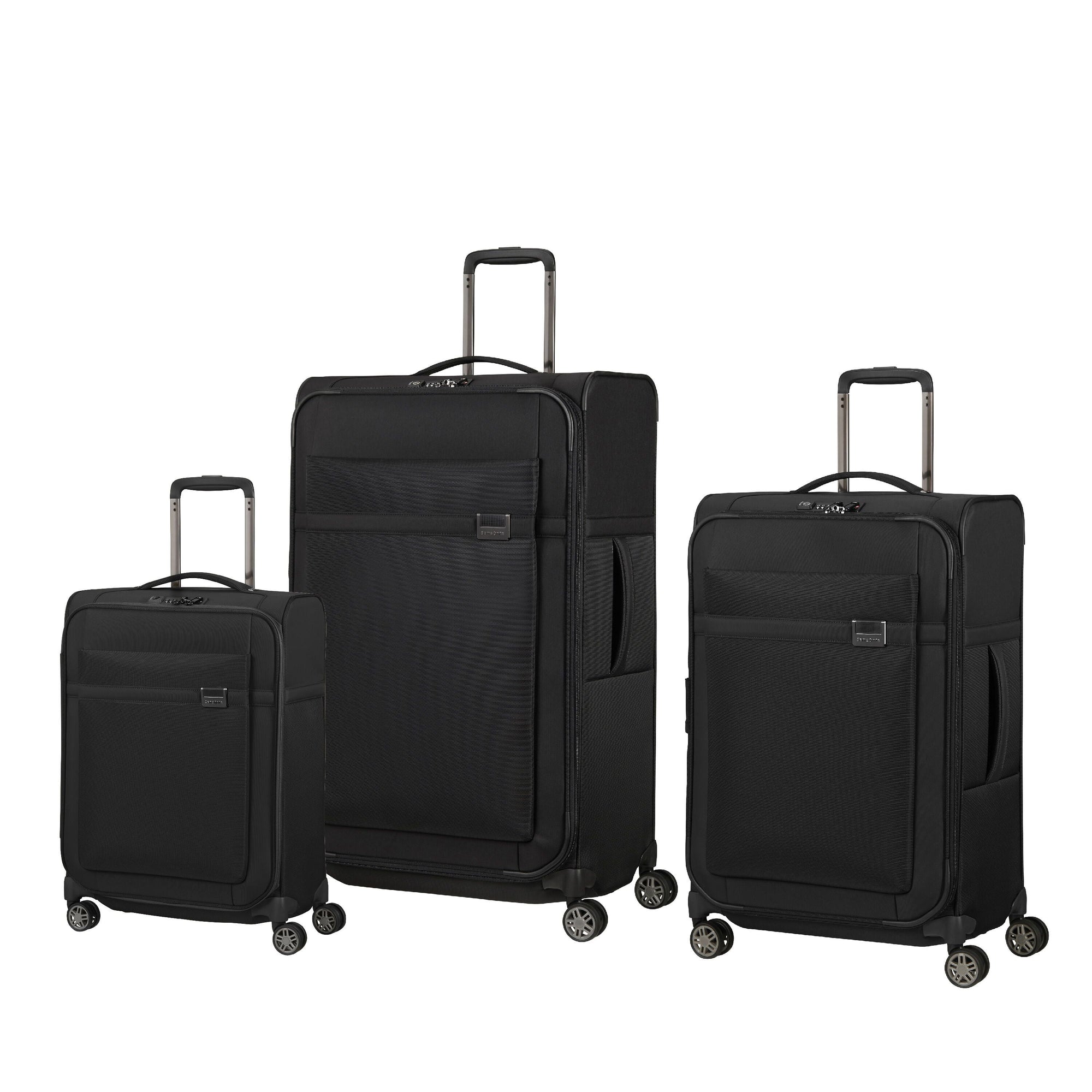 Samsonite Luggage Black Samsonite Airea 3 Piece Spinner Luggage Set