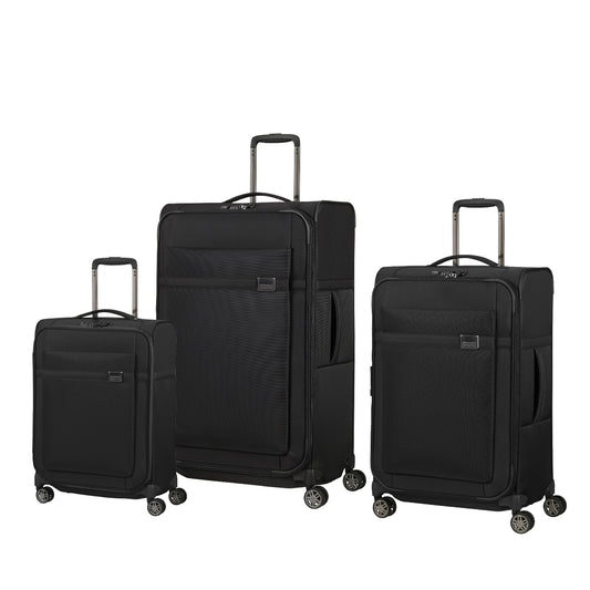 Samsonite Luggage Black Samsonite Airea 3 Piece Spinner Luggage Set