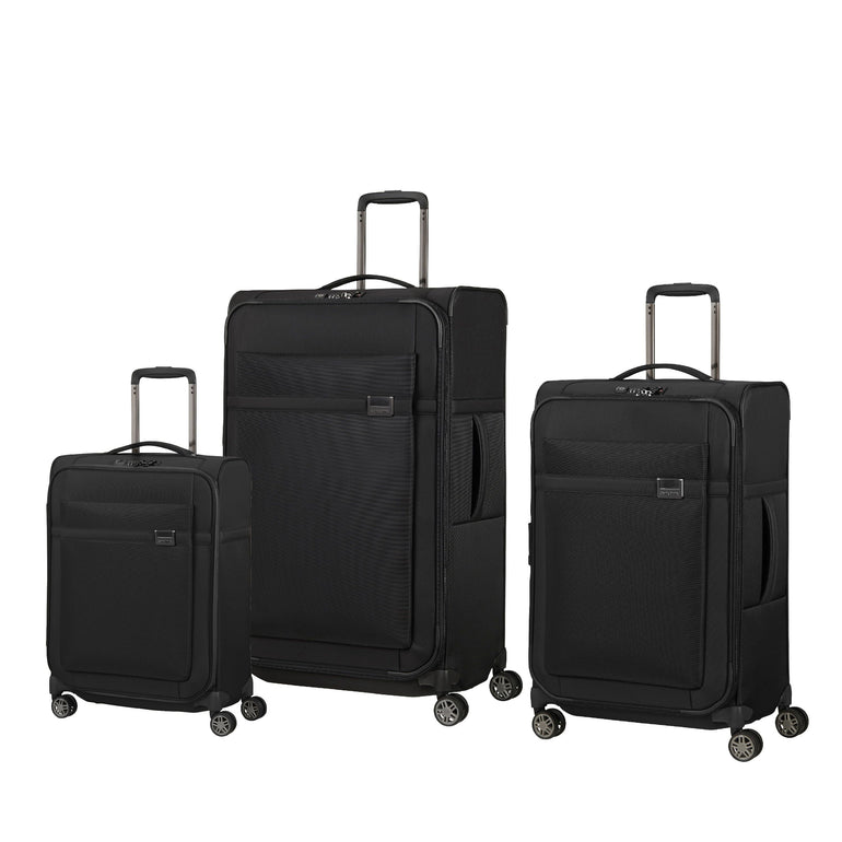 Samsonite Luggage Black Samsonite Airea 3 Piece Spinner Luggage Set