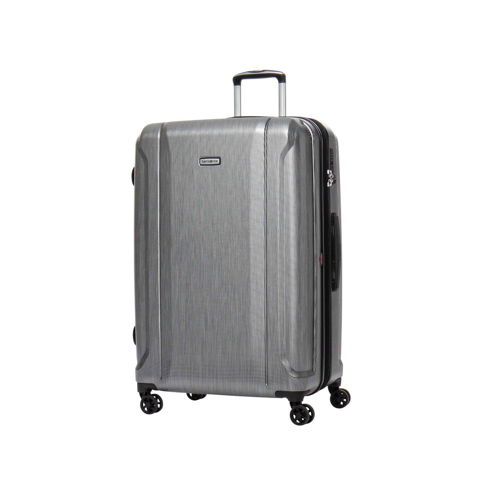 Samsonite Luggage Brushed Silver Samsonite Omni 3.0 Large Spinner Expandable Luggage
