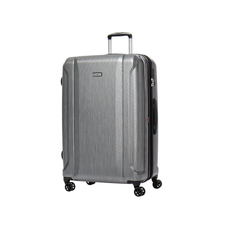 Samsonite Luggage Brushed Silver Samsonite Omni 3.0 Large Spinner Expandable Luggage