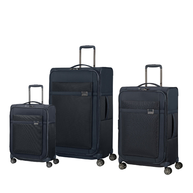 Samsonite Luggage Dark Blue Samsonite Airea 3 Piece Spinner Luggage Set
