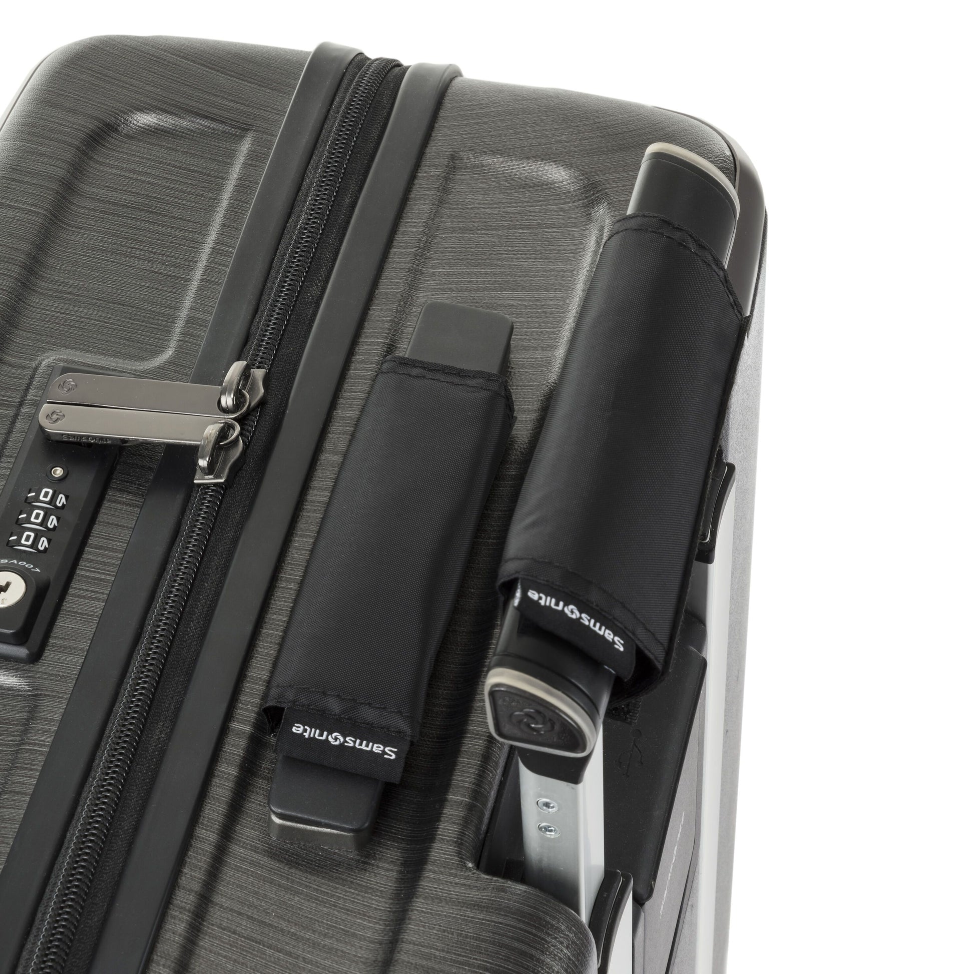 Samsonite Travel Accessories Black Samsonite Travel Essentials (Anti-Microbial) 3pc Luggage Handle Wrap Set