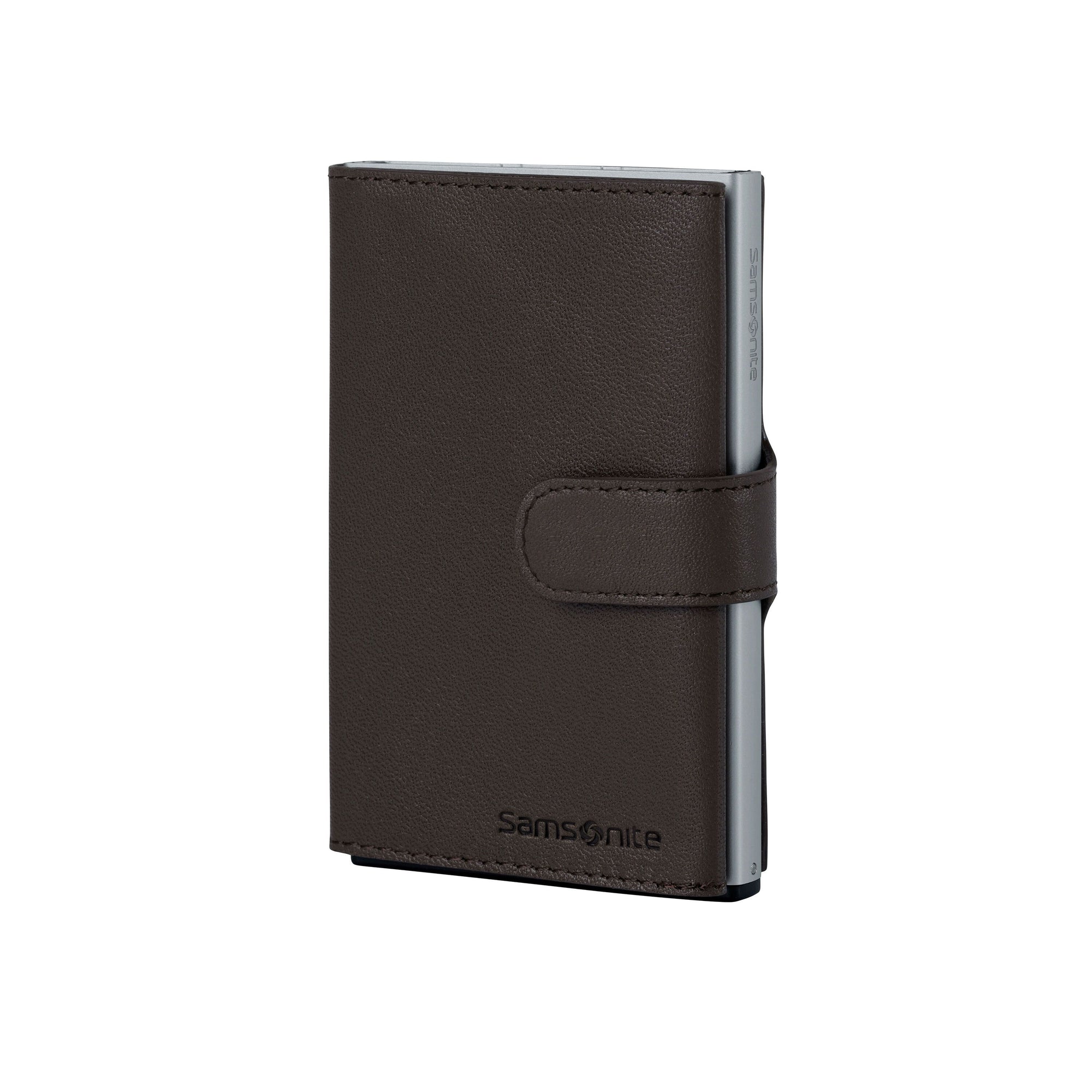 Samsonite Wallets Dark Brown Samsonite Alufit Slide-Up Wallet