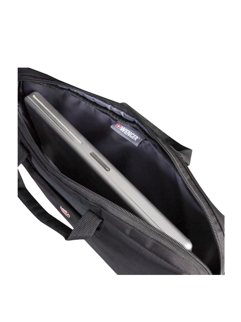 Swiss Gear Briefcases Black Swiss Gear Ballistic Slipcase With Shoulder Strap - 17.3 Inches