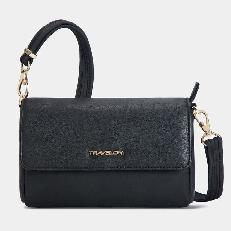 Travelon Cross-Body Bag Black Travelon Anti-Theft Addison Convertible Belt Bag