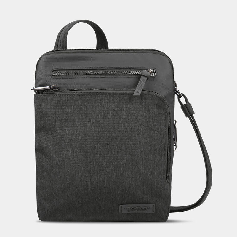 Travelon Cross-Body Bag Gray Heather Travelon Anti-Theft Metro Small Crossbody Bag