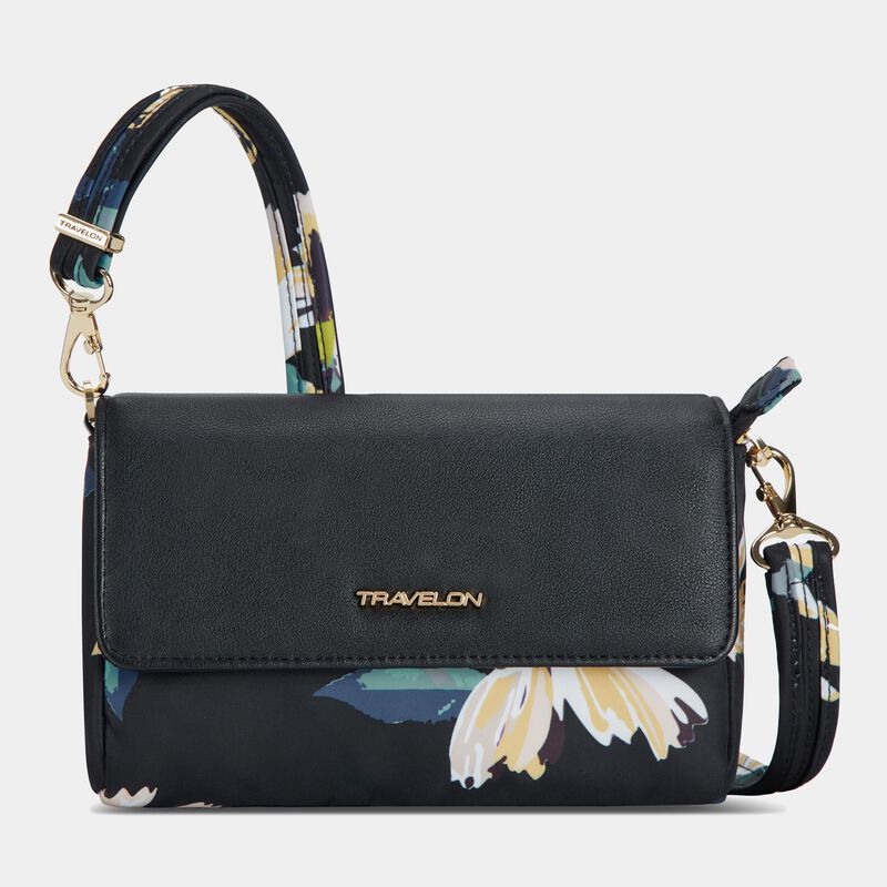 Travelon Cross-Body Bag Midnight Floral Travelon Anti-Theft Addison Convertible Belt Bag