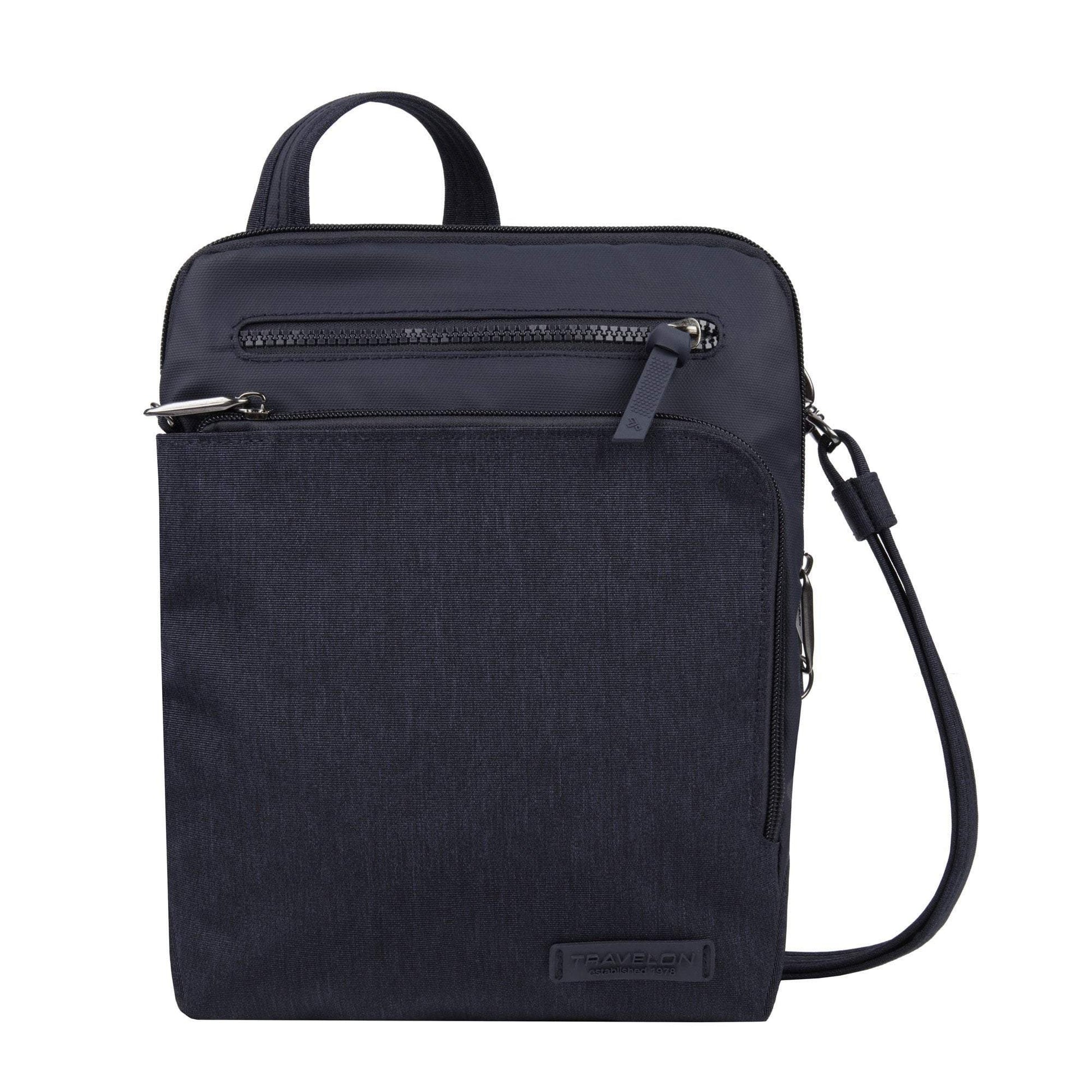 Travelon Cross-Body Bag Navy Heather Travelon Anti-Theft Metro Small Crossbody Bag