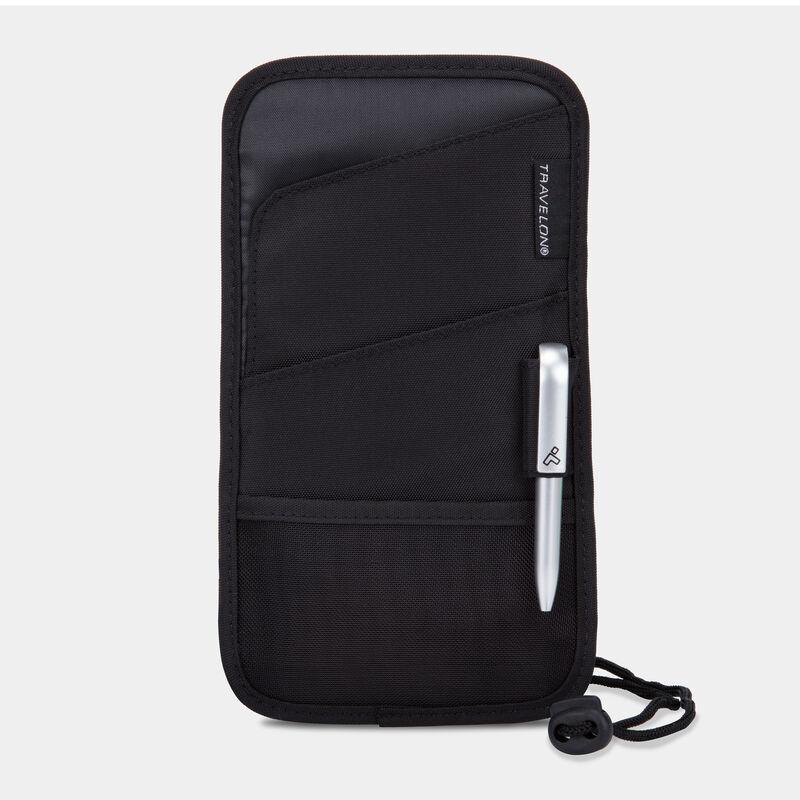 Travelon Passport Case Black Travelon ID and Boarding Pass Holder