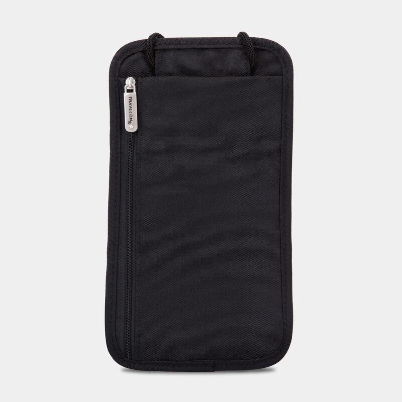 Travelon Passport Case Black Travelon ID and Boarding Pass Holder