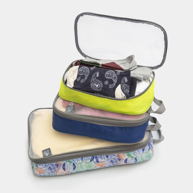 Travelon Travel Accessories Stamp Print Combo Travelon Set of 3 Lightweight Packing Organizers
