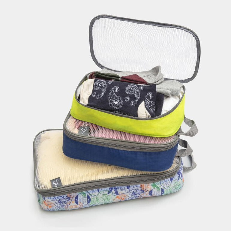 Travelon Travel Accessories Stamp Print Combo Travelon Set of 3 Lightweight Packing Organizers
