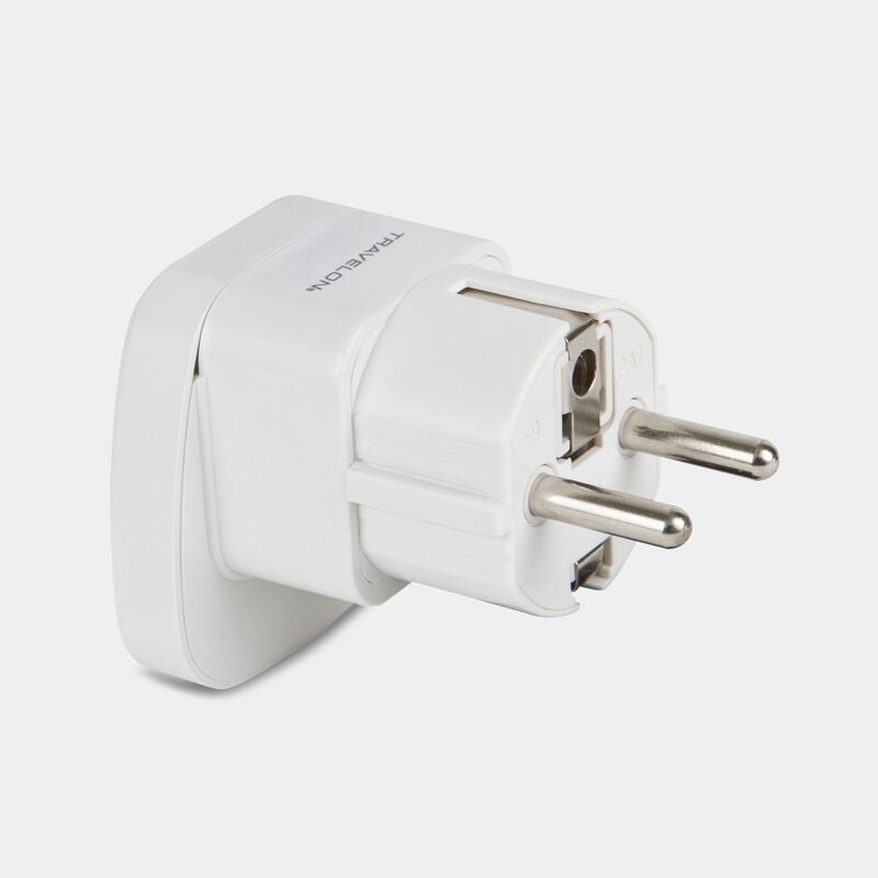 Travelon Travel Accessories White Travelon Europe Grounded Adapter Plug