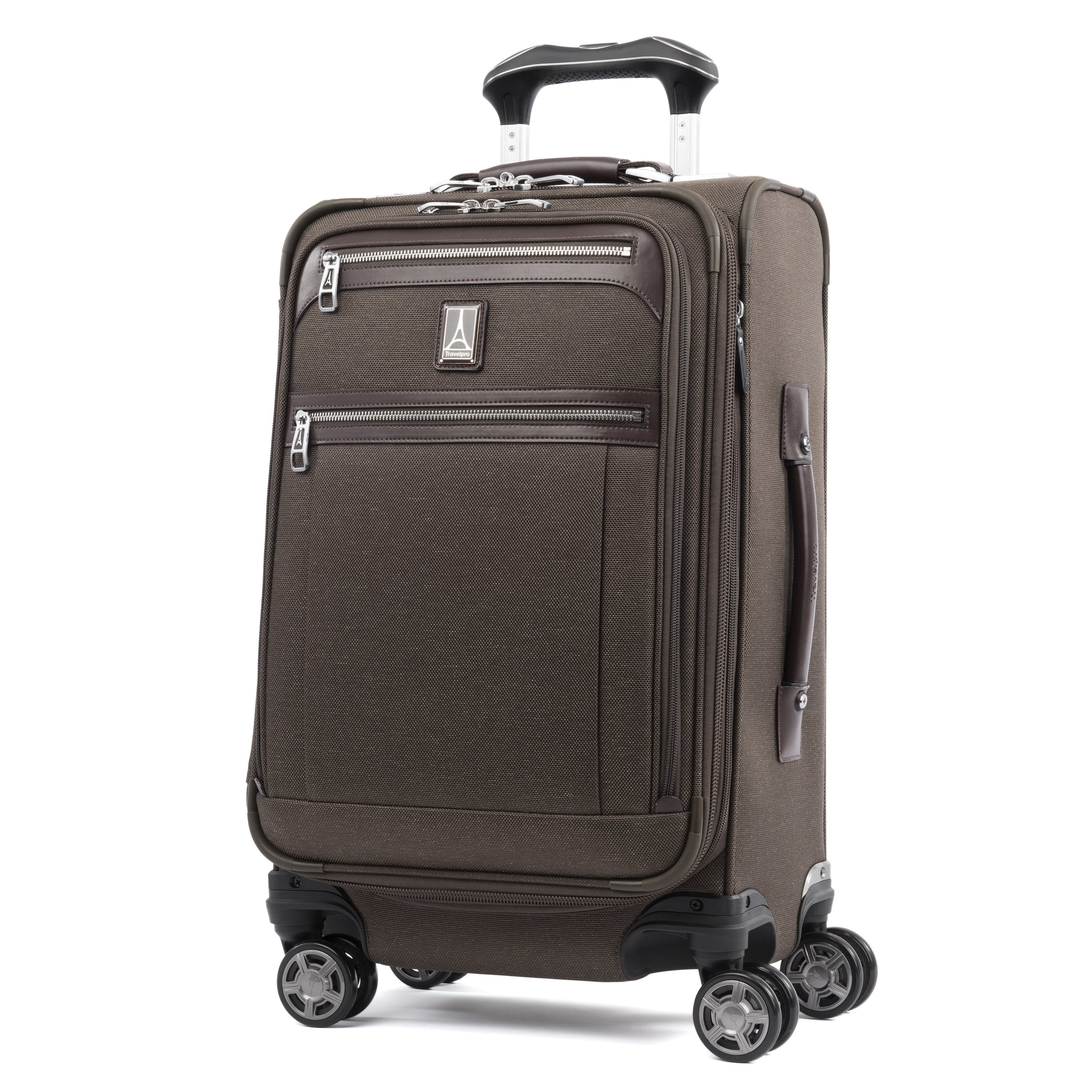 Travelpro Luggage Espresso Travelpro Platinum Elite 21 Inch Expandable Carry-On Spinner Luggage