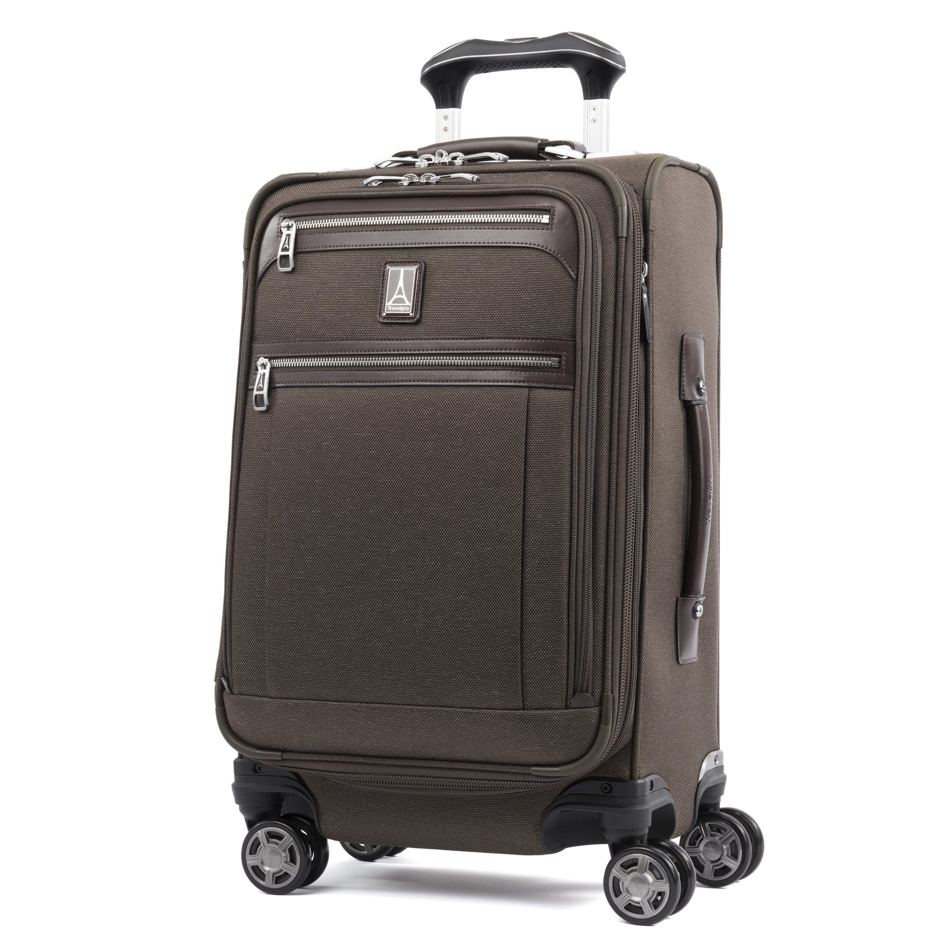 Travelpro Luggage Espresso Travelpro Platinum Elite 21 Inch Expandable Carry-On Spinner Luggage