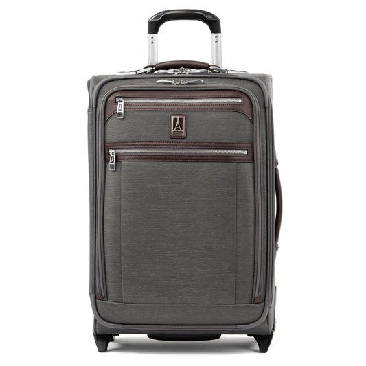 Travelpro Luggage Grey Travelpro Platinum Elite 22 Inch Expandable Carry-On Rollaboard Luggage