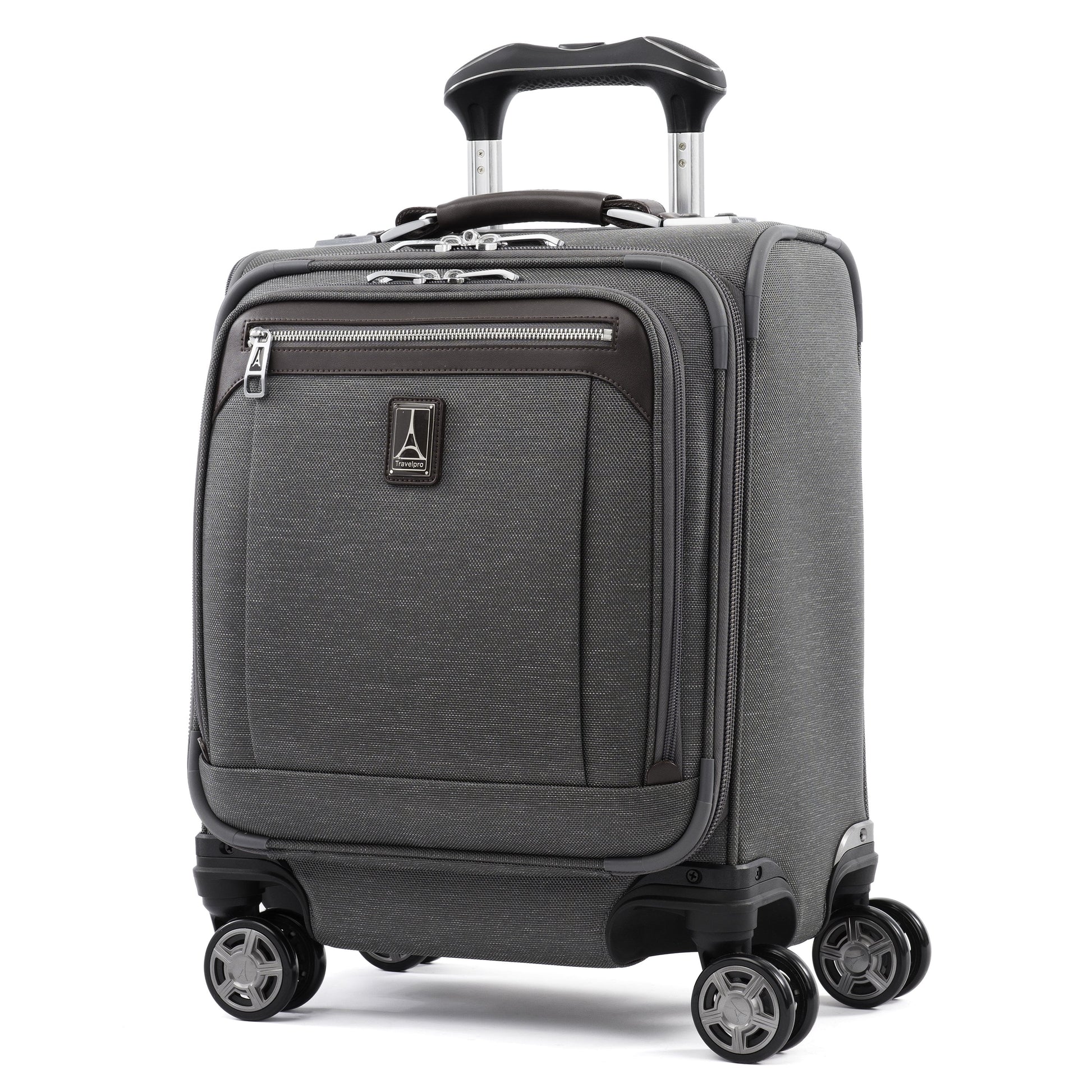Travelpro Luggage Grey Travelpro Platinum Elite Carry-On Spinner Tote