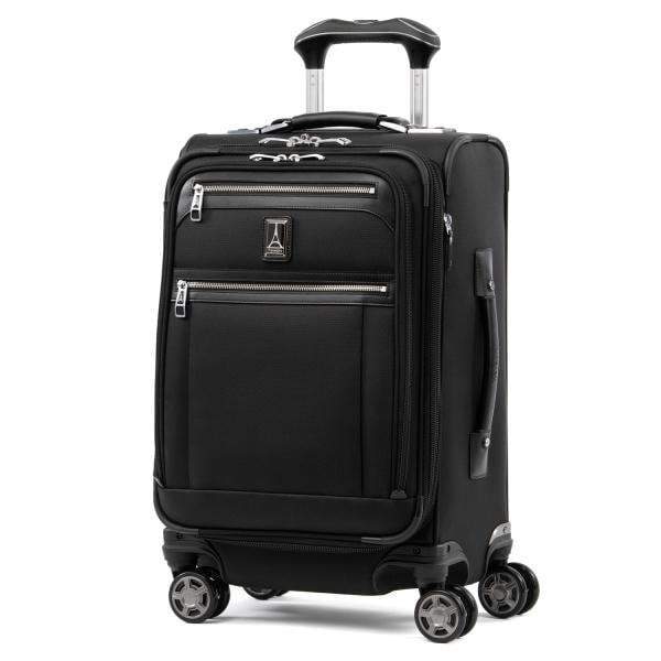 Travelpro Luggage Shadow Black Travelpro Platinum Elite 20 Inch Expandable Business Plus Carry-On Spinner